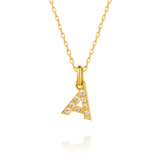 0.13ct - A Letter Pendant – 18k Yellow Gold