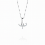0.07ct - Arabic Letter Pendant 18k White Gold – ب