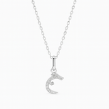 0.05ct - Arabic Letter Pendant White Gold – ج