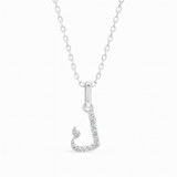 0.08ct - Arabic Letter Pendant White Gold – ك