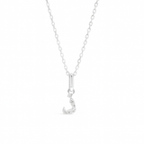 0.07ct - Arabic Letter Pendant 18k White Gold – ذ