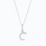 0.05ct - Arabic Letter Pendant in 18k White Gold – ح