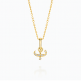 0.07ct - Arabic Letter Pendant in 18k Yellow Gold – ب