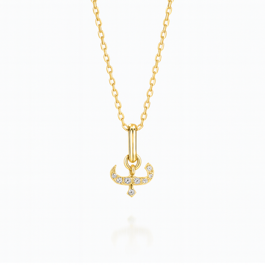 0.07ct - Arabic Letter Pendant in 18k Yellow Gold – ب