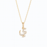 0.06ct - Arabic Letter Pendant in 18k Yellow Gold – ي