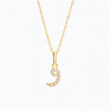 0.05ct - Arabic Letter Pendant in 18k Yellow Gold – ه
