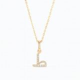 0.07ct - Arabic Letter Pendant in 18k Yellow Gold – ط