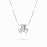 0.54ct - Diamond Cluster Pendant in White Gold