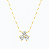 0.54ct - Diamond Cluster Pendant – 18k Yellow Gold