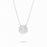 0.65ct - Diamond Flower Pendant – White Gold