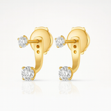0.7cts Diamond Raindrop Earrings 18k Yellow Gold