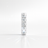 0.05cts "I" Letter Stud Earring White Gold