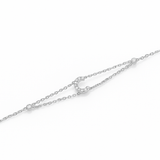 0.09ct - Letter Bracelet “C” – 18K White Gold