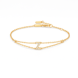 0.1ct - Letter Bracelet “Z” – 18K Yellow Gold