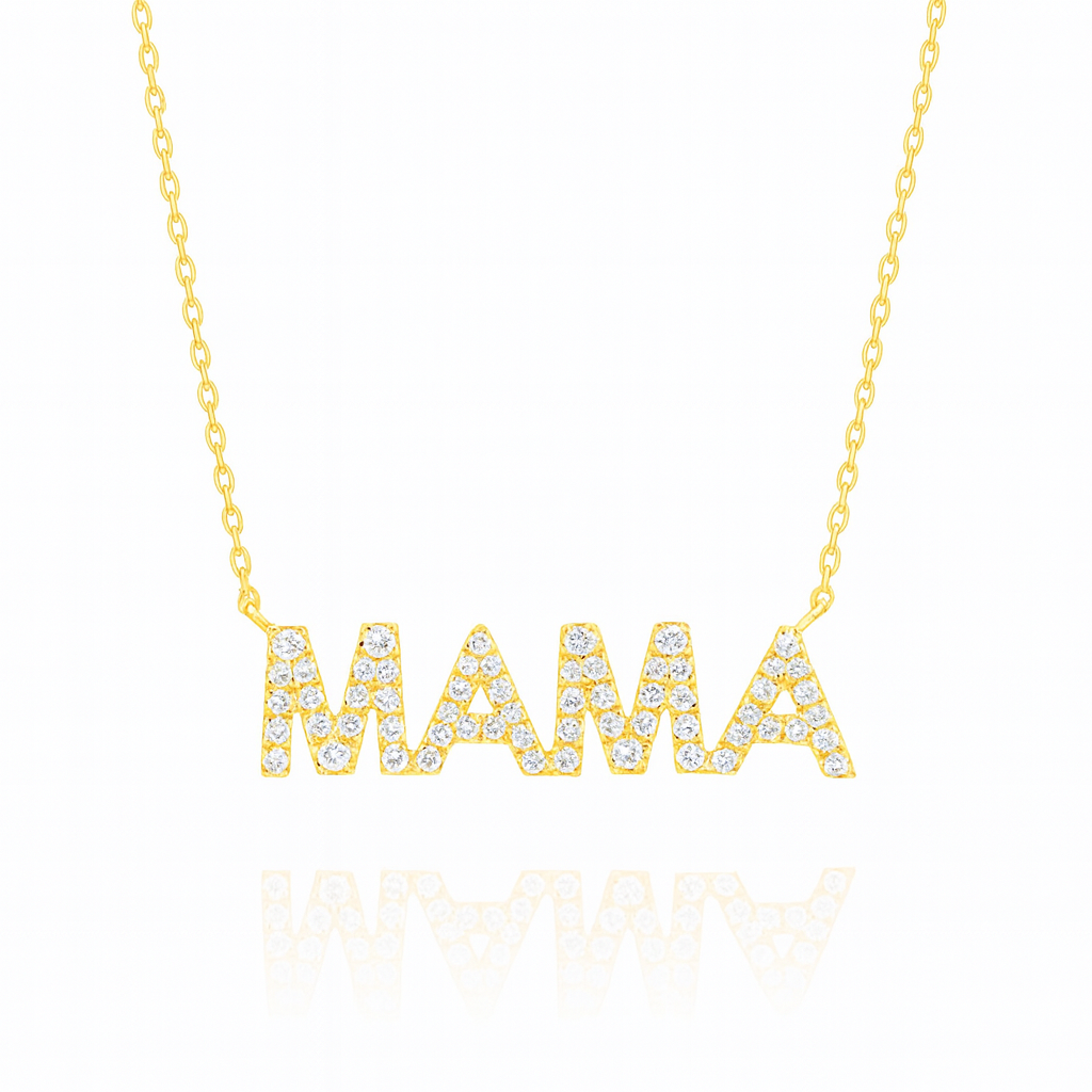 0.26ct - Mama Diamond Pendant in Yellow Gold