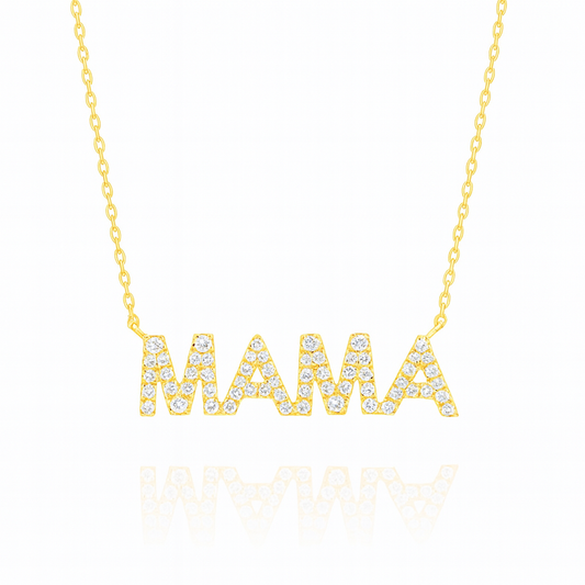 0.26ct - Mama Diamond Pendant in Yellow Gold
