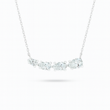 0.94ct - Pear Diamond Wing Pendant in 18k White Gold