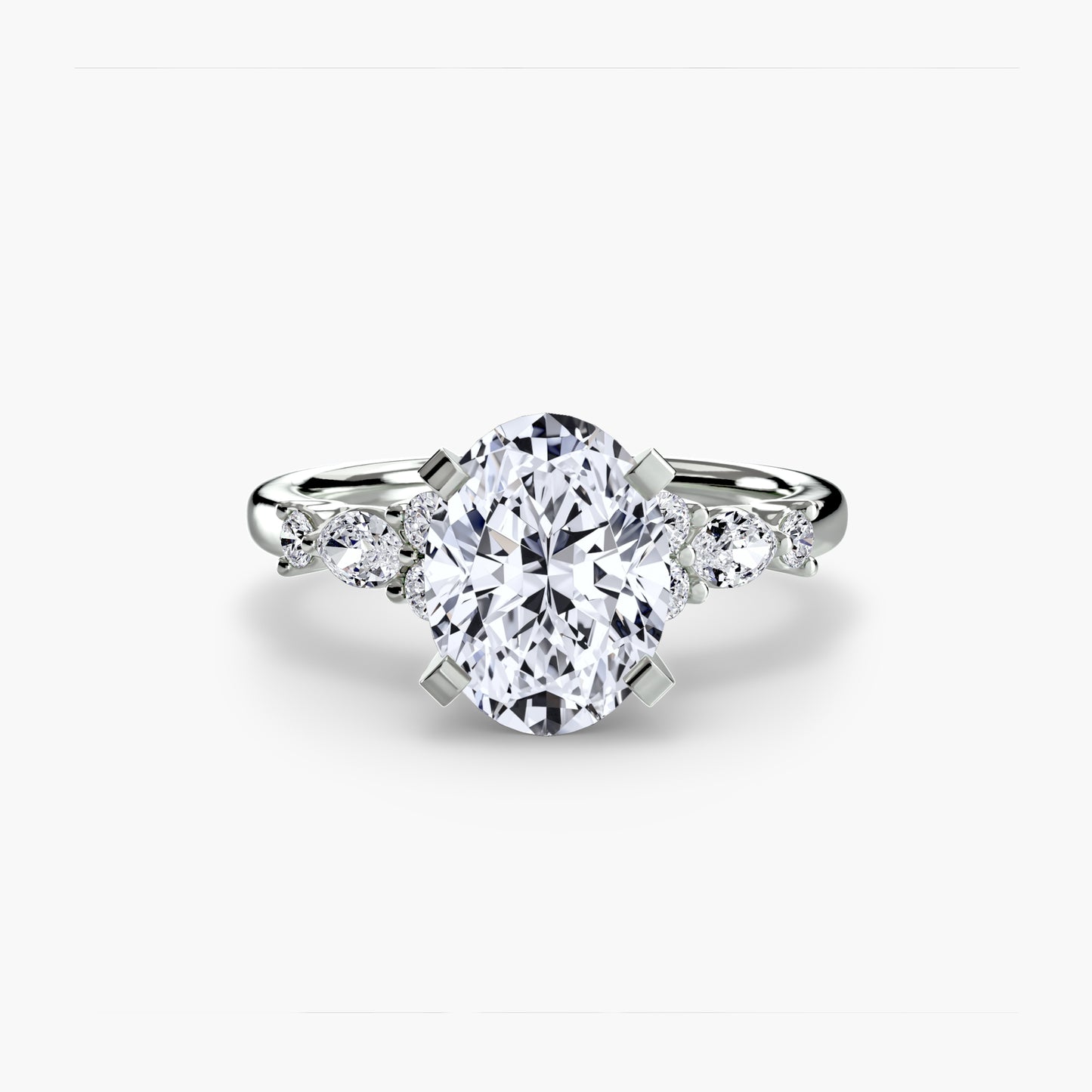 The Floral Accent Solitaire
