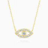 0.5ct - Round Evil Eye Diamond Pendant – Yellow Gold