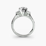 Solitaire with Cluster Shoulders 2