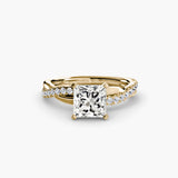 The Emerald Twist Pavé Ring