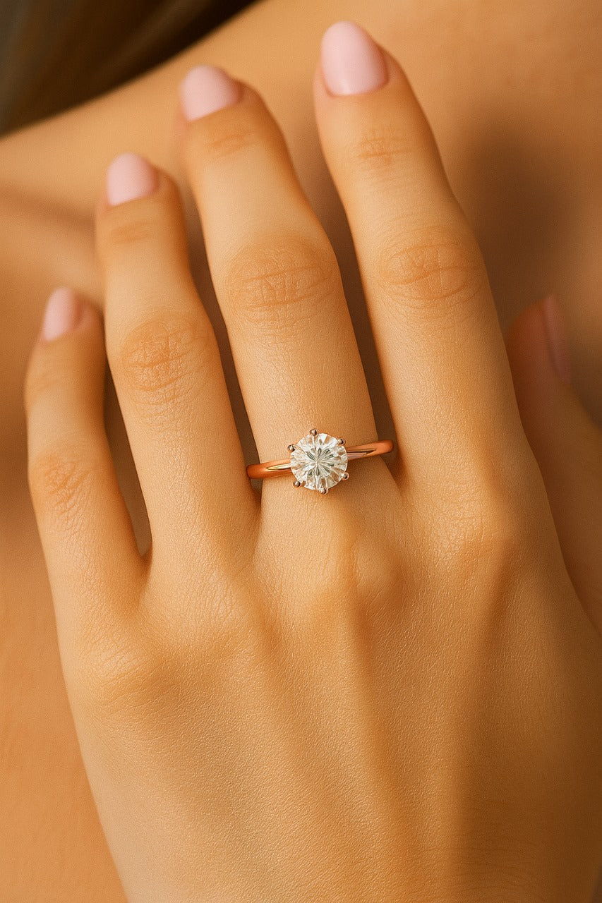 2.00 Carat Lab-Grown Solitaire Engagement Ring – Round Brilliant Diamond