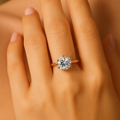 2.5 Carat Lab-Grown Solitaire Engagement Ring – Round Brilliant Diamond