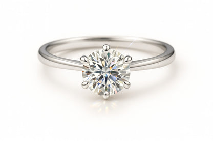 1.5 Carat Lab-Grown Round Diamond Solitaire Engagement Ring