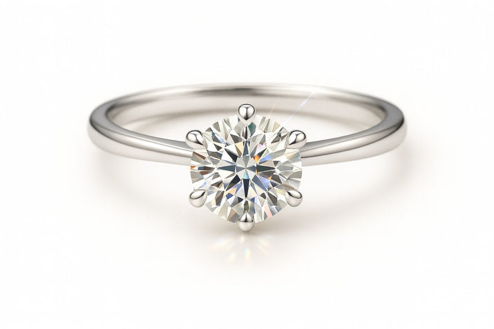 1.5 Carat Lab-Grown Round Diamond Solitaire Engagement Ring