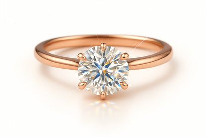 1.5 Carat Lab-Grown Round Diamond Solitaire Engagement Ring
