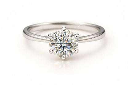 1 Carat Lab-Grown Round Diamond Solitaire Engagement Ring